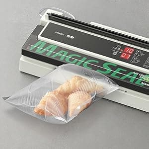 MAGIC SEAL 16'' Commercial Vacuum Sealer Machine, Meat Sealer Vacuum Packing Machine with Double Pump and Auto Cooling System, Sealing and Vacuum Time Control, Compatible with Mylar Bags