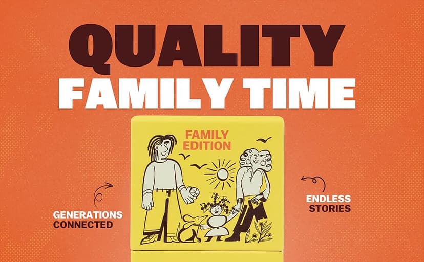 TALES 150 Conversation Cards, Family Edition, Perfect for Family Games for Adults, Teens, and Kids, Family Dinners, Game Nights, Gifts, Holidays, and Gatherings, Prompts for Meaningful Connections