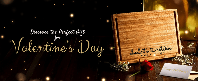 Personalized Wood Engraved Cutting Board - Valentines Day Gifts for Her - Unique Present for Wedding, Anniversary, Housewarming, Birthday, Holiday, or Romantic Gift Idea for Friends, Family, Mom, Dad