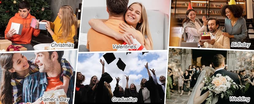 Personalized Engraved Leather Wallet for Boyfriend Husband from Wife Girlfriend - Christmas Anniversary Valentines Day Birthday Wedding - I Love You - Men Custom Bifold Wallets with Romantic Message