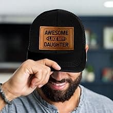 Gifts for Dad from Daughter - Funny Father Hat for Christmas - Dad Birthday Gifts from Daughter - Adjustable Fit, Comfortable Cotton, Perfect Present for Awesome Father Daughter Trucker Hat