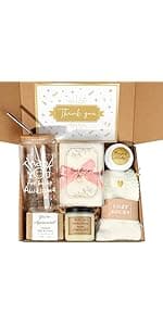 Thank You Gifts for Women, Teacher Appreciation Gifts, Employee Appreciation Gift for Coworkers Employees Teachers Nurse Secretary w Thanks Cards, Awesome Glass Cup