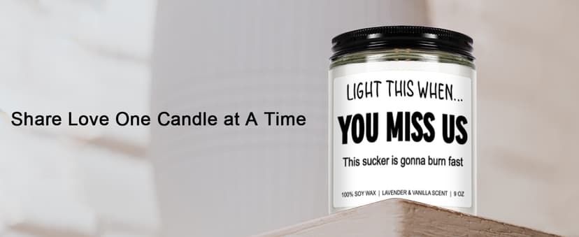 Funny Scented Candle, We Will Miss You, Moving Away Gifts for Friend, Farewell, Goodbye, Going Away Gifts for Coworkers Women, Men, Boss, Coworker Leaving, Retirement Presents - 9 oz