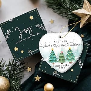 Pregnancy Ornament, Unique Pregnancy Gifts for Expecting 2026, Thoughtful Pregnant Ornaments for Mom Dad Wife Husband, Adorable Christmas Ornaments for Tree Decorations