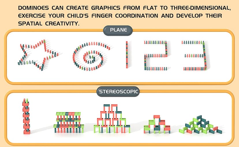 Domino Train Toys Kids Games - Automatic Stacking Creative Game 3+ Year Old - Stem Montessori Toy for Boys 4-6 - Summer Autistic Christmas Birthday Gifts 5 6 Toddler Ages 4-8