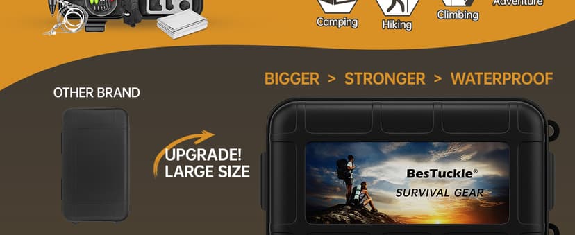 Gifts for Men Him Dad, Survival Kit and Equipment 25 Pcs, Valentines Gifts for him, Christmas Stocking Stuffers,Camping Essentials, Survival Gear, Cool Gadgets for Men