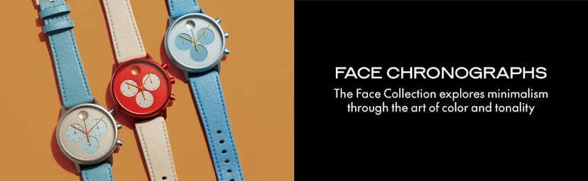 Movado Face Collection - Swiss Quartz Watch with 2H Movement, Leather Strap - Water Resistant 3ATM - Luxury Fashion Timepiece - Gift for Him and Her - 39mm