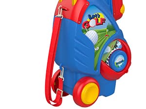 Liberry Toddler Golf Set, Upgraded Kids Golf Cart with Unique Shoulder Strap Design, Indoor and Outdoor Golf Toys for Boys and Girls Aged 1-5 Years Old