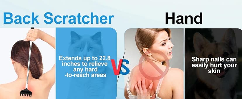 3 Pack Different Back Scratcher Metal Portable Telescoping with Rubber Handles, Extendable Back Massager Tool with Beautiful Box, Stocking Stuffers for Men Women Kids Adults (Black)