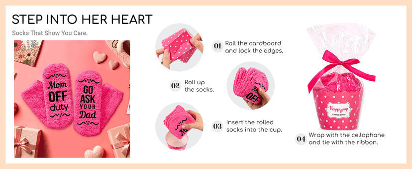 HAPPYPOP Gift Idea for Him - Gifts for New Dad Son Brother, Funny Men Socks Fathers Day