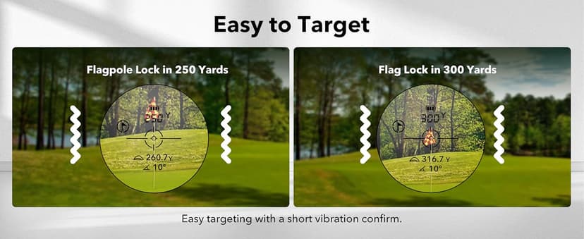 REDTIGER Golf Rangefinder with Slope, 1200 Yards Laser Range Finder Golfing, 7X Magnification, Flag Pole Locking Vibration, Rechargeable Range Finders with Magnet Stripe, GolfVue Series 1
