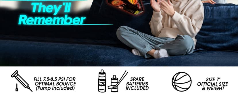 Light Up LED Basketball for Teen Boys: Cool Nighttime Ball Game Gifts for Birthday Christmas Easter – Size 7 Outdoor Rubber Ball for Boys Girls 8-15+ Year Old