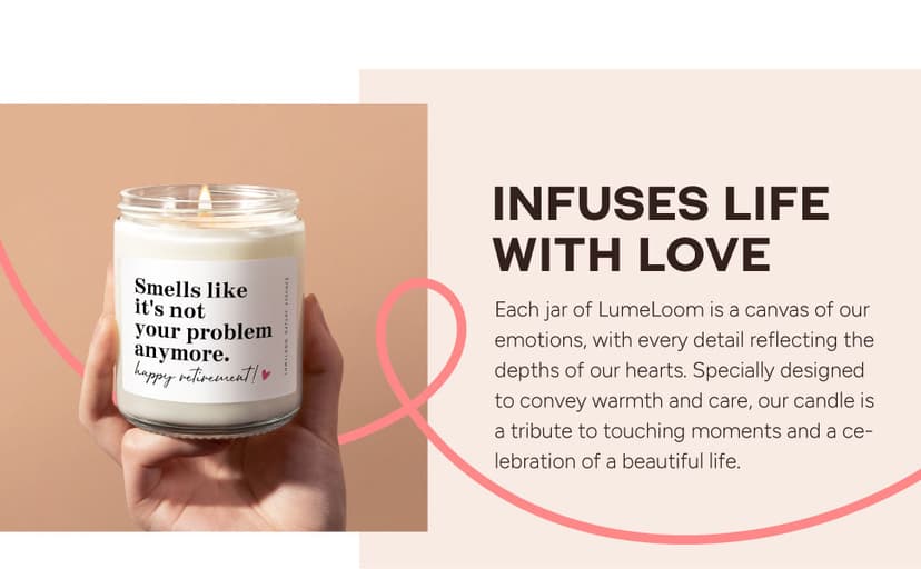 Retirement Gift for Woman, Men - 9oz Lavender Scented Soy Wax Candle- Best 2025 Retired Gifts for Women, Men, Friends, Coworker, Teacher, Funny Retirement Candle Decoration