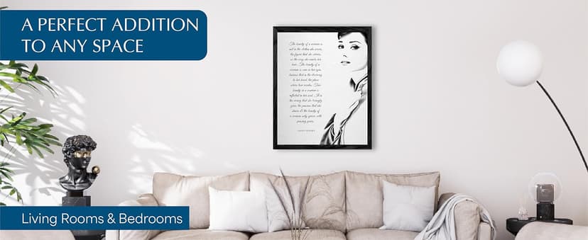 The Beauty of a Woman Wall Art Print – Famous Inspirational Quote Poster – Elegant Feminine Home Décor for Bedroom, Office, or Living Room – Meaningful Gift for Women, Mom, or Friend.11x14 Unframed