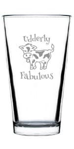 Good Luck Finding Better Friends Than Us - Pint Glass for Beer - Funny Farewell Gift For Best Friend Moving Away - 16 oz Glasses