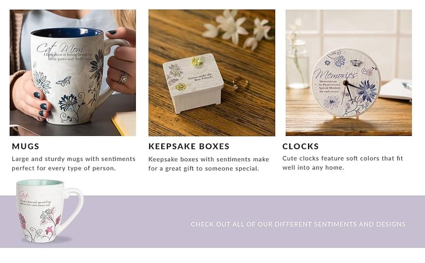 Pavilion Gift Company Mark My Words Sister In Law Floral Butterfly Coffee Tea Mug, Large, Purple,591 milliliters