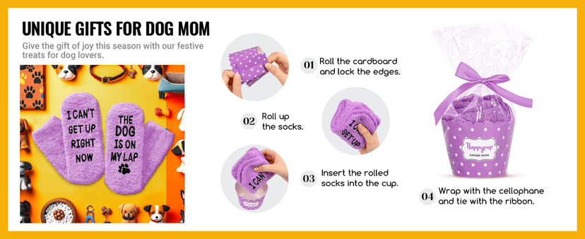 HAPPYPOP Dog Gifts for Women Men - Dog Gifts for Dog Lovers, Funny Dog Christmas Birthday Stockings, Dog Mom Dad Gifts