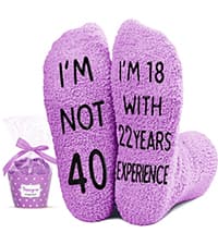 HAPPYPOP Birthday Gifts Ideas for Women - Socks for 36 37 38 39 40 Year Old Woman, Birthday Gifts for Her