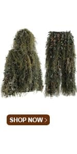 EAmber Camouflage Hunting Gloves Full Finger/Fingerless Gloves Pro Anti-Slip Camo Glove Archery Accessories Hunting Outdoors