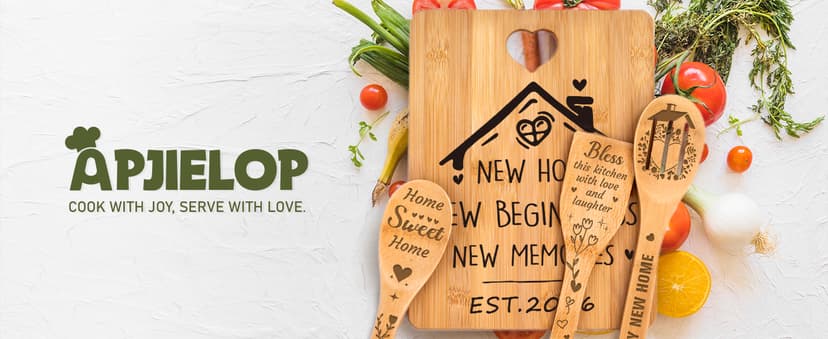 House Warming Gifts New Home - "New Home, New Beginnings, New Memories" Engraved Bamboo Housewarming Gifts New Home Cutting Board Set, 2026 House Warming Gifts.