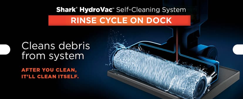 Shark | Wet Dry Vacuum Cleaner | Vacuum and Mop Combo | HydroVac MessMaster | 3-in-1 Self-Cleaning + Powerful Suction | 2 Brushrolls & 2 Solutions Included | Hardwood Floor & Area Rug Cleaner | AW261