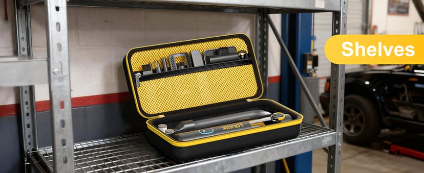 ProCase Hard Case for Fanttik Slim V8 Apex/ V8 Mate/ V10 Apex/ V10 Mate Cordless Car Vacuum, Portable Travel Carrying Storage Organizer with Mesh Pocket for Mini Handheld Vac Cleaner Accessory -Black