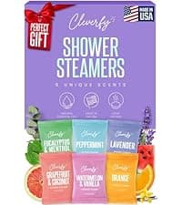 Cleverfy Shower Steamers Aromatherapy for Women and Men – Self-Care Shower Bombs for Stress Relief and Relaxation – 6 Tablets