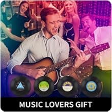 Funny Retro Record Coasters for Drinks with Vinyl Player Holder for Music Lovers,Set of 6 Conversation Piece Sayings Drink Coaster,Housewarming Hostess Wedding Registry Gift Ideas