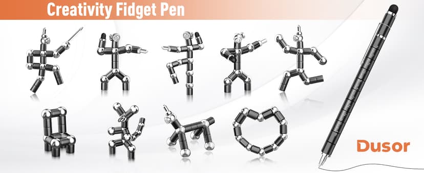 Gifts for Men Fidget Pen, Stocking Stuffers for Teens, White Elephant Gifts for Adults, Anniversary Birthday Gift for Men Him Husband Teenage Boy Brother, Mens Gift for Christmas Multifunction Pen