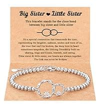 Tarsus Sister Gifts, The Waves of Life We've Through Together, Big & Little Sister Gift, For Birthday & Christmas & Mothers Day