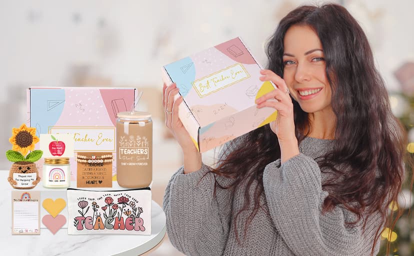 Ithmahco Teacher Appreciation Gifts for Women, Funny Teacher Christmas Gifts Supplies for Best Daycare, Preschool, Kindergarten, Music, Assistant Teachers from Students, End of Year Thank You Gift