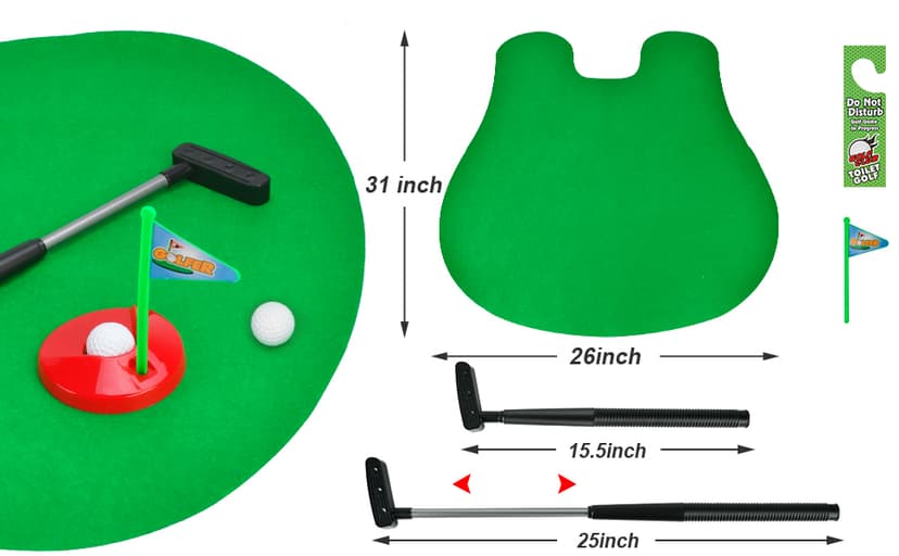 Funny Gag Mini Golf Toy for Dad - Fathers Day, Birthday, Christmas, Valentines Gifts for Men, Husband, Boyfriend, Him