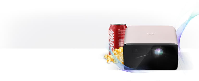 Epson EpiqVision Mini EF21 Portable Smart Laser Projector, Bright 1,000 Lumens, FHD 1080p HDR, 3-Chip 3LCD, Google TV, Netflix, Stereo Speakers, Family Party/Outdoor Backyard/Home Theater - White