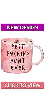 Best Friend Birthday Gifts for Women - Funny Friendship Gift for Bestfriend, Besties, BFF, Sister, Boss Woman, Big Sis, Sorority, Mom - You're My Favorite - Cute Pink Marble Mug, 11.5oz Coffee Tea Cup