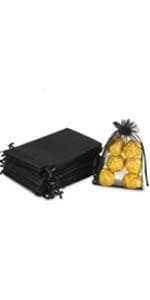 Hopttreely 100PCS Premium Sheer Organza Bags, White Wedding Favor Bags, 4x4.72 Jewelry Gift Bags for Party, Jewelry, Christmas, Festival, Bathroom Soaps, Makeup Organza, Wrapping Supplie