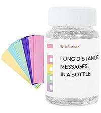 Pre-Written Love Capsules Messages in a Bottle, Love Letters Long Distance Relationships Gifts (50+),Christmas, New Year Gifts for Husband, Wife, Boyfriend, Engaged Gifts for Couples (Long Distance)