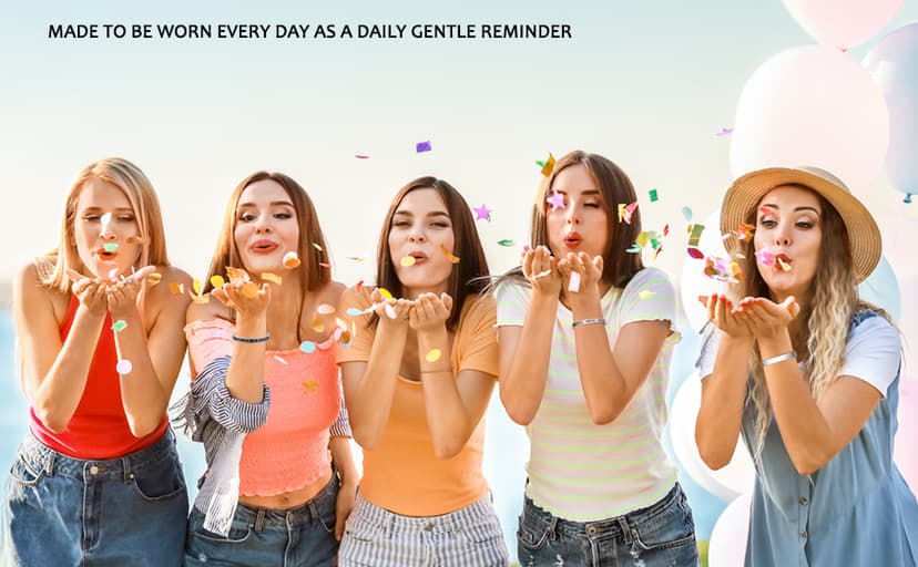 TONY & SANDY Inspirational Bracelets for Women Teen Girls Personalized Gifts for Daughter Granddaughter Mom Sister Friends Stainless Steel Engraved Cuff Birthday Easter Christmas