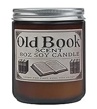 Book Lover Candle, Inspired Gift Ideas for Readers, Birthday, Book Themed Reading Gifts for Women, Bookworm, Librarian, Men