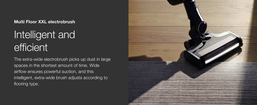 Miele Triflex HX2 Cat & Dog Cordless Stick Vacuum Cleaner, 60 min runtime, Obsidian Black / Rose Gold