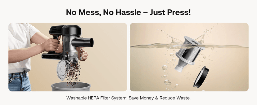 Cordless Vacuum Cleaner, Self-Standing 40Kpa 45Mins Vacuum Cleaners for Home, 8-in-1 Lightweight Stick Vacuum with Anti-tangle Wireless Vacuum for Carpet, Tile, Pet Hair, Hardwood Floors, Black