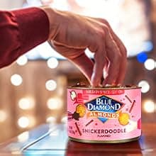 Blue Diamond Almonds, Peppermint Cocoa Holiday Snack Nuts, 6 Oz(Pack of 1),Resealable Can