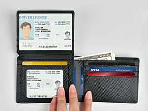 Slim Rfid Leather Wallet for Men: Stocking Stuffers Birthday Gifts for Men Him Boyfriend Husband Grandpa Minimalist Travel Wallet Gifts Ideas for Christmas Anniversary Valentines Fathers Day