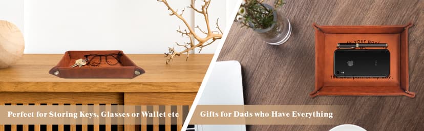 Birthday Gifts for Dad, Leather Tray for Dad, New Dad Gifts for Husband from Wife, Best Dad Gifts from Son Daughter, Christmas Thanksgiving Sentimental Gifts for Father Husband Stepdad