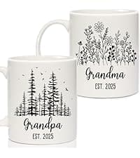 Breezy Valley Grandparents Gifts from Grandkids, Christmas Gifts for Grandma Grandpa from Grandson Granddaughter - Best Gift for Grandmother Grandfather, Happy Birthday Gift Grandparents Coffee Mug