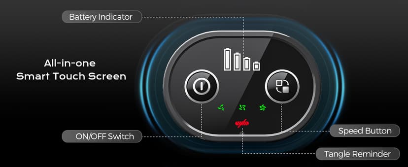 Cordless Vacuum Cleaner, 450W 40KPA Vacuum Cleaners for Home, 45Mins Lightweight Stick Vacuum with Advanced Green Light Tech, Rechargeable Battery Vacuum for Carpet,Pet Hair,Hardwood Floor
