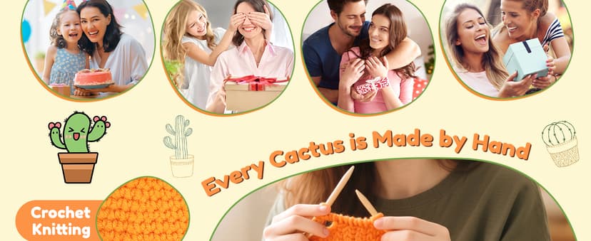 Funny Retirement Gift for Woman Men, Coworker Farewell Leaving Going Away Goodbye Gift for Women Coworker Boss Friend Teacher, Moving Away Off to College, Crochet Abandonment Cactus Decroration Card