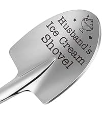 Christmas Father Gifts for Dad Daddy Father-in-Law Grandpa, Dad Birthday Gift from Daughter Son Father's Day Papa Grandfather Husband Brother Uncle, Funny New Bonus Step Dads Ice Cream Shovel Spoon