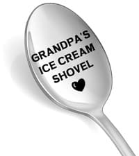 Fathers Day Gifts for Dad - Dads Ice Cream Shovel Spoon - Unique Personalized Funny Gifts for Dad Father in Law Father's Day Birthday Christmas Stocking Stuffers Small Presents from Daughter Son