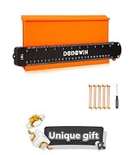 dodowin Contour Gauge Tool,Fathers Day Gifts for Men Birthday Dad Husband Him, Super Gauge Shape Outline Tool for Woodworking, Flooring Measure Tools,Anniversary/Boyfriend Gift