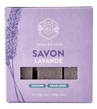 Handmade in Canada, Plant Based Cold Process Natural Bar Soap, With Premium Essential Oils, Dry Skin, Pack of 6 (For Him)